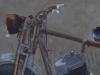 Resti di motocarro cm 27x65 oil on board